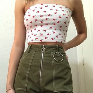 cherry tube top